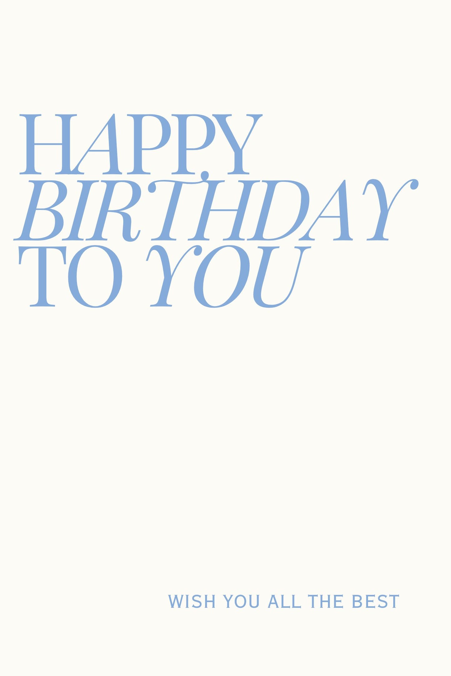 Minimalist Happy Birthday Card No 1 생일 카드