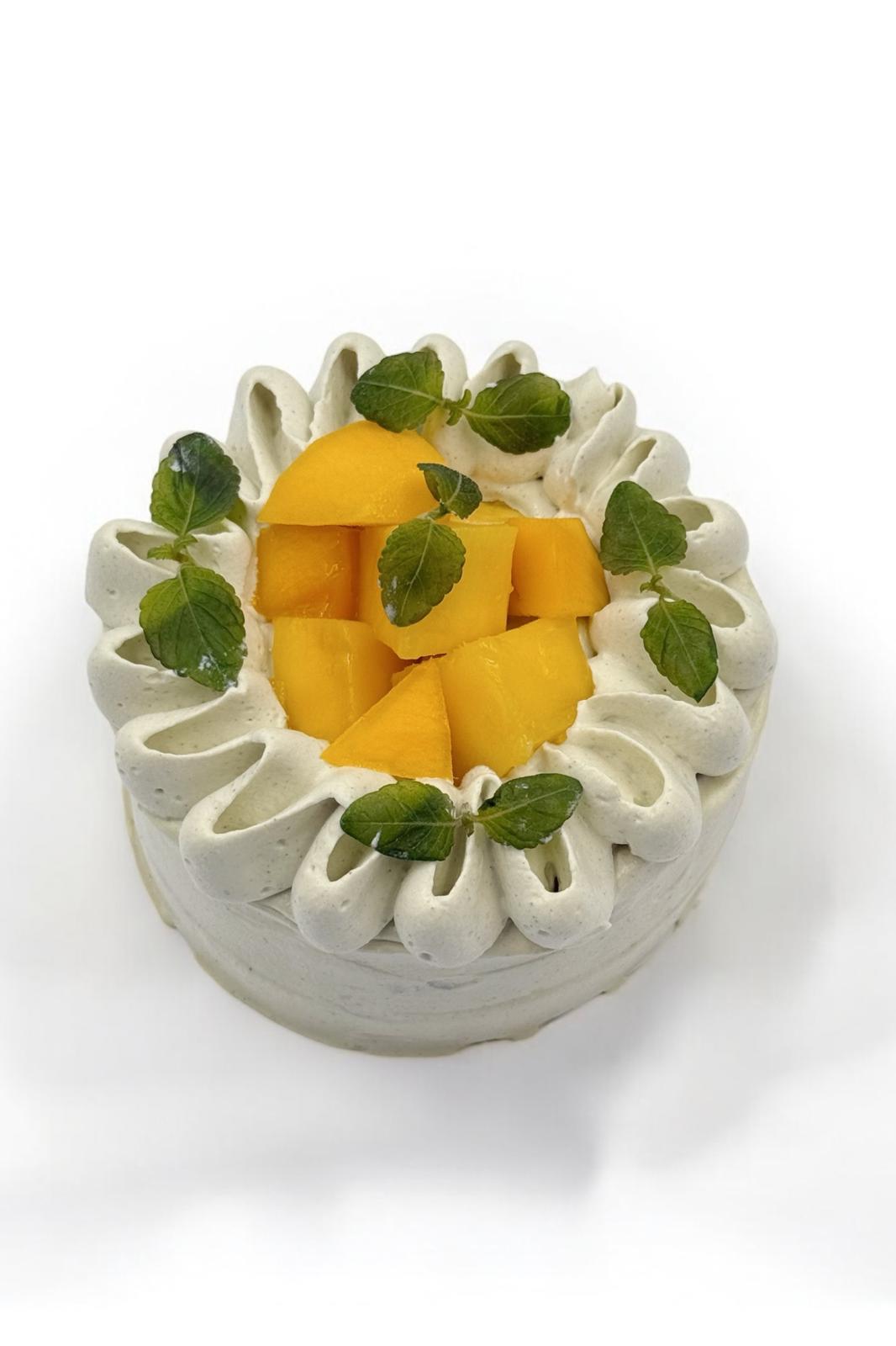 Matcha Mango teacake 말차망고티케이크 4 inch