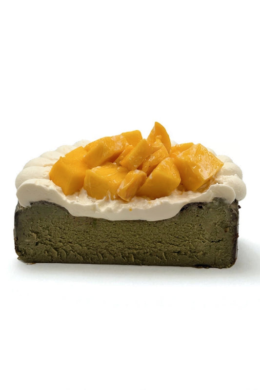 Matcha Mango Baby Face Basque Cheesecake 말차망고바스크 치즈케이크