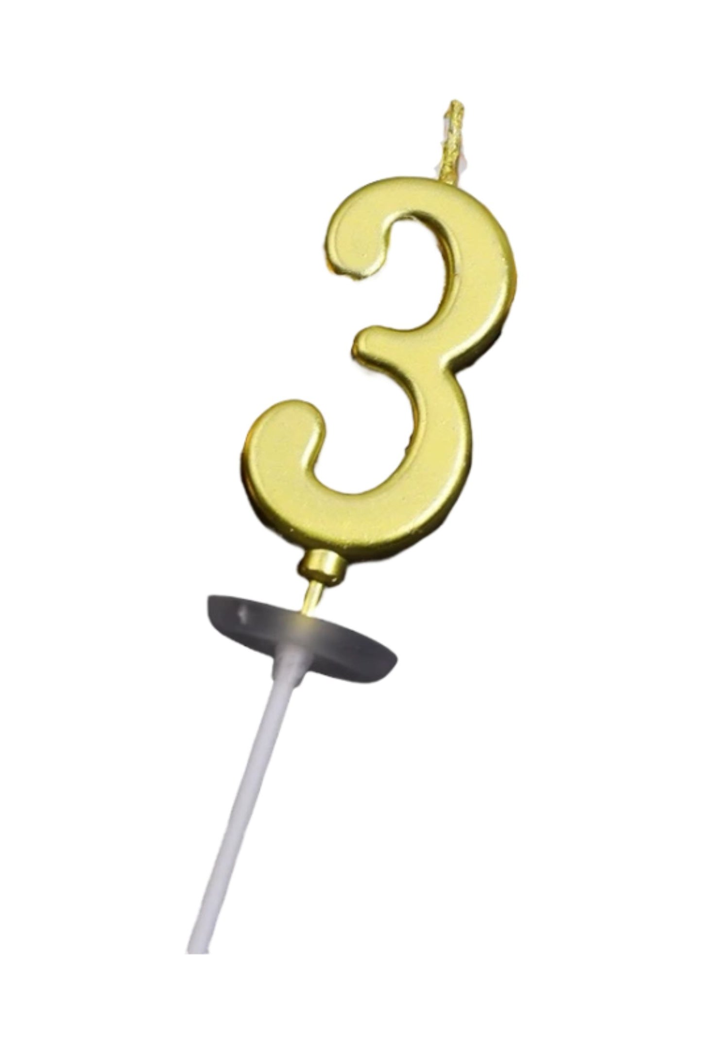 Number 3 Candle