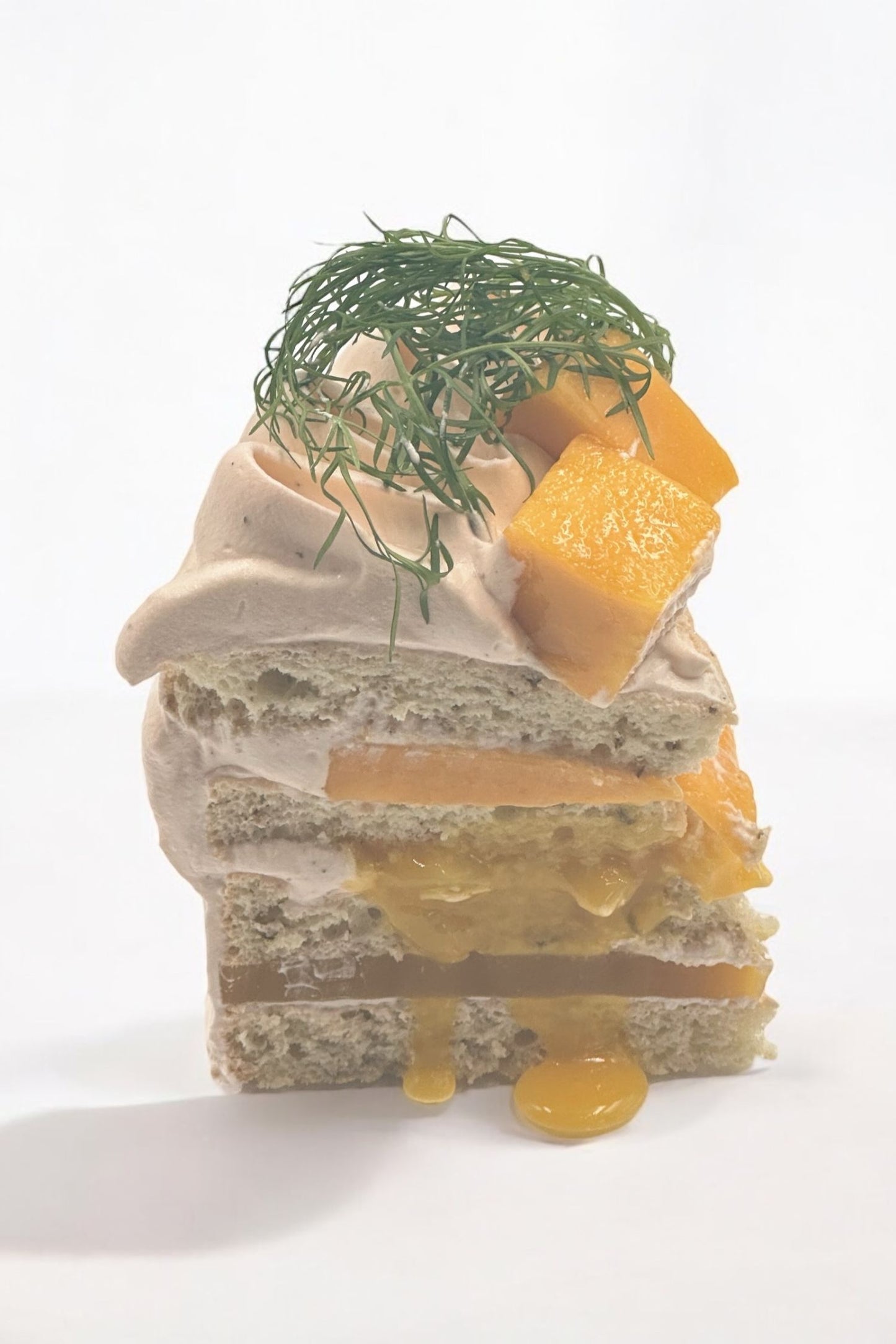 Mango teacake 망고 그린티 케이크