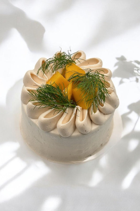 Mango teacake 망고 그린티 케이크 4 inch
