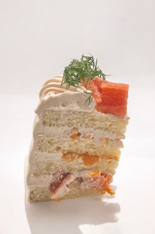 Grapefruit Orange teacake 자몽 오렌지 그린티 케이크 6 inch