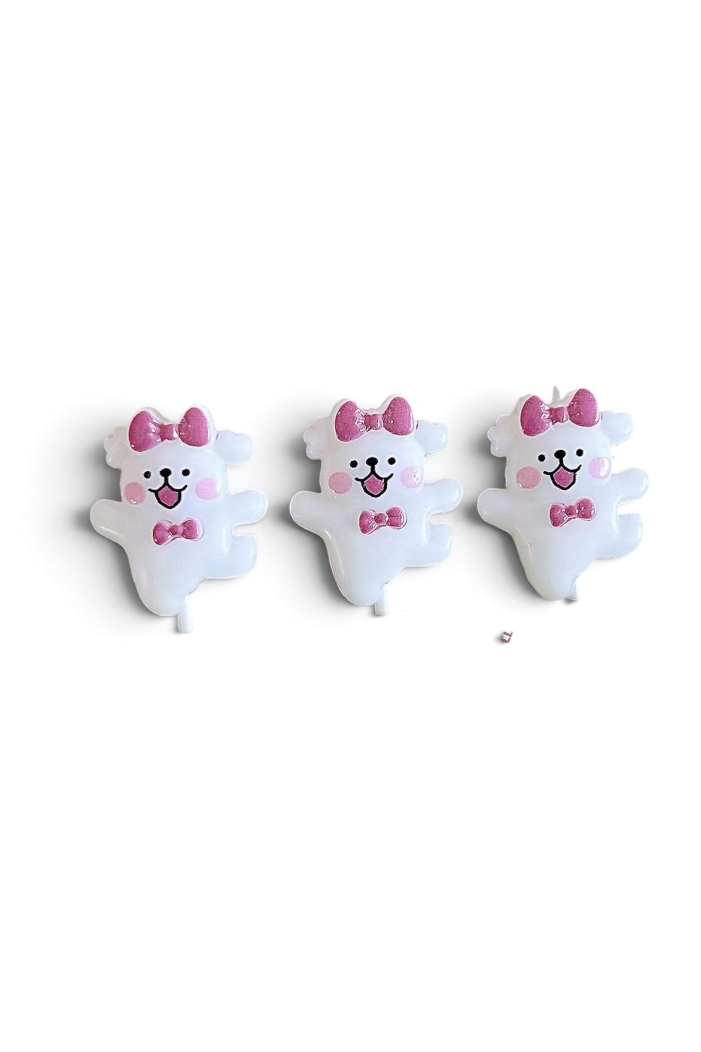 white dog candle