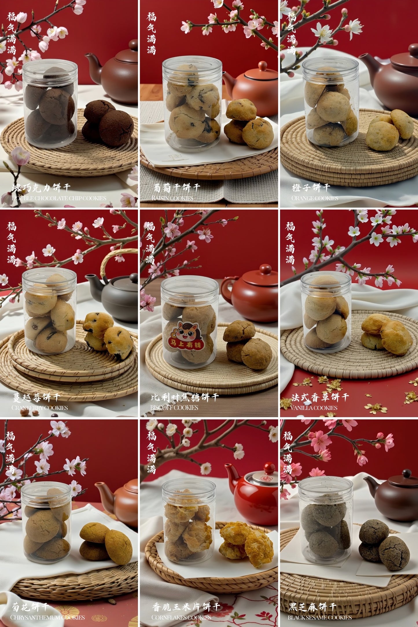 CNY special edition 9 cookies set