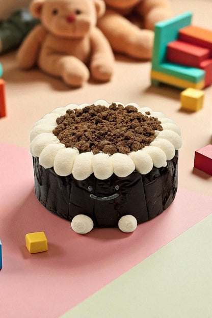 Chocolate Crumble Baby Face Basque Cheesecake 초콜릿크럼블바스크 치즈케이크