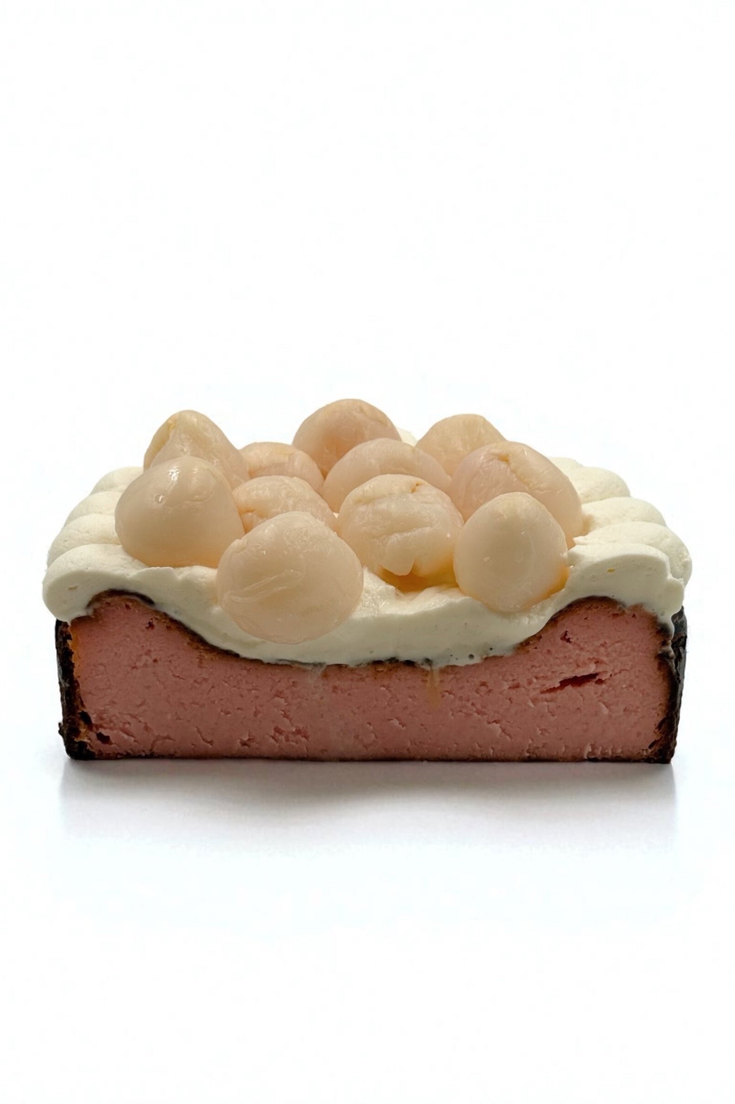 Rose Lychee Baby Face Basque Cheesecake 로즈리치바스크 치즈케이크