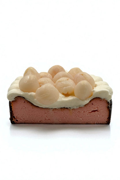 Rose Lychee Baby Face Basque Cheesecake 로즈리치바스크 치즈케이크