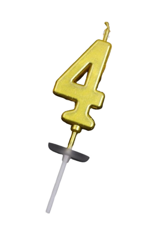Number 4 Candle