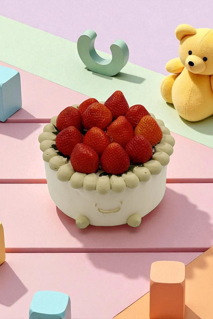 Matcha Strawberry Baby Face 말차 딸기아기 얼굴
