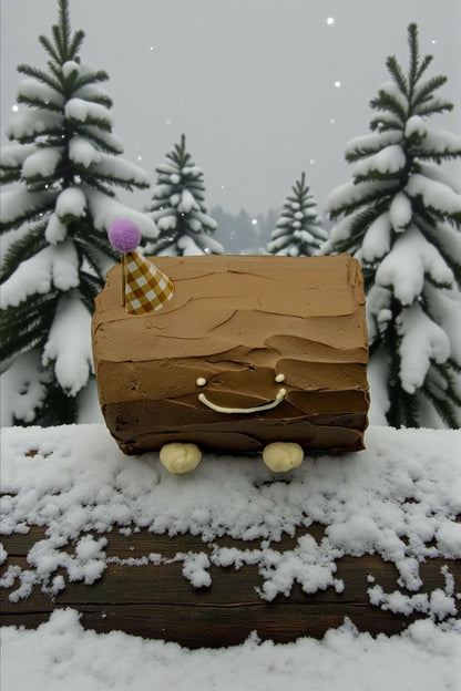 Chocolate Hazelnut Baby Face Log 초코 헤이즐넛