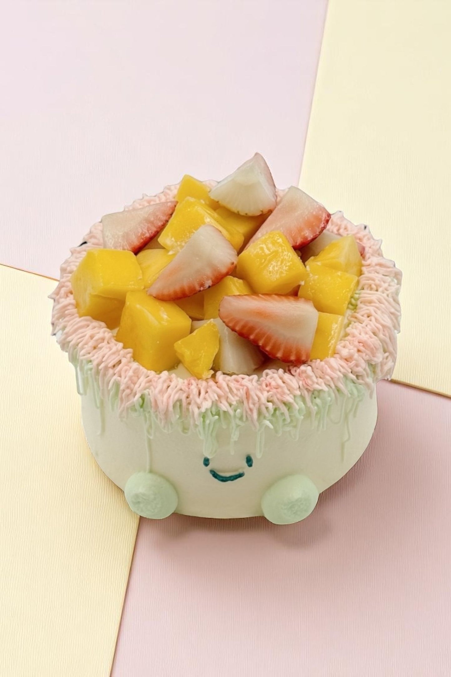 Strawberry Mango Baby Face 4 inch 딸기망고아기 얼굴